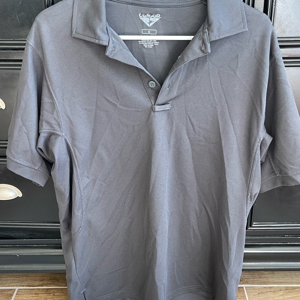 Dark Gray Condor Outdoor Men's Polo Range Tactical Shirt